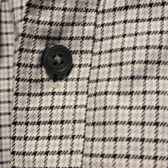 Michael Kors Designer Checkered Button-Up Shirt - Picture 5 of 5